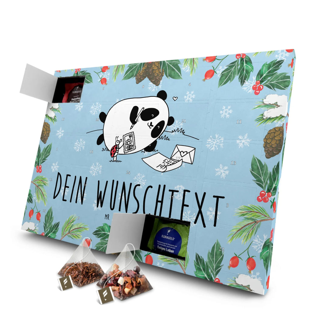 Personalisierter Tee Adventskalender Panda Vermissen Personalisierter Tee Adventskalender