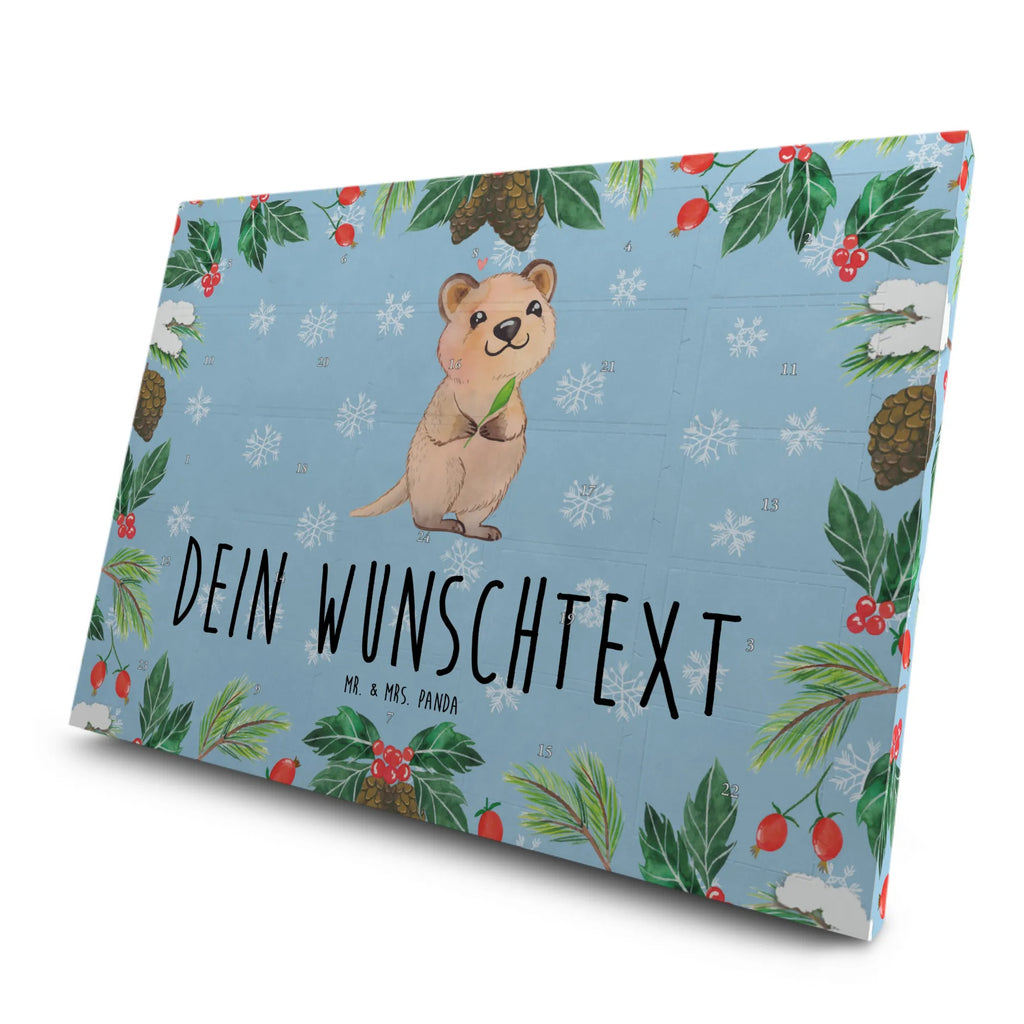 Personalisierter Tee Adventskalender Quokka Happy Personalisierter Tee Adventskalender, Tiere, Tiermotive, Gute Laune, Lustige Sprüche, Lustiger Spruch, Niedliches Tier, Verschieben, Quokka, Dinge Erledigen, Aufschieberitis