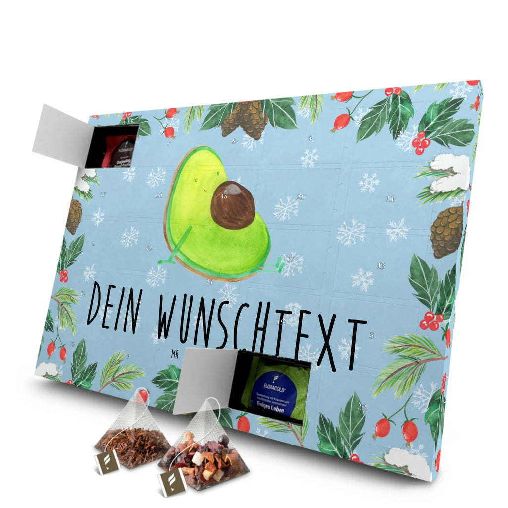 Personalisierter Tee Adventskalender Avocado Schwangerschaft Personalisierter Tee Adventskalender, Vegan, Gesund, Avocado, Veggie, Schwangerschaft, Schwanger, Babyparty, Babyshower