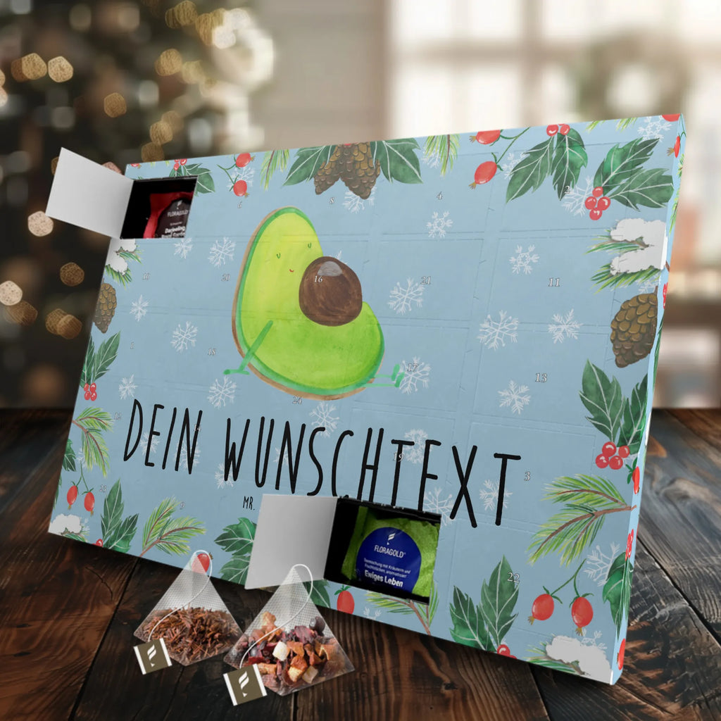 Personalisierter Tee Adventskalender Avocado Schwangerschaft Personalisierter Tee Adventskalender, Vegan, Gesund, Avocado, Veggie, Schwangerschaft, Schwanger, Babyparty, Babyshower