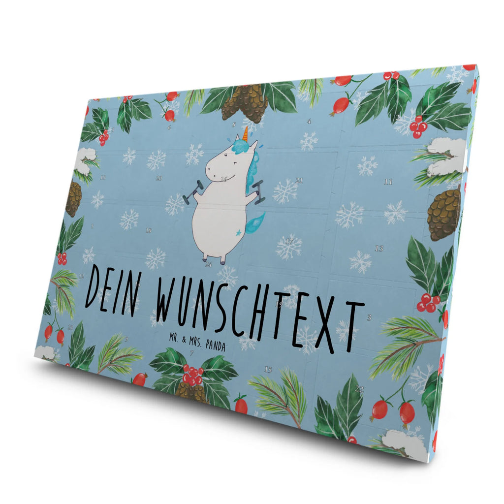 Personalisierter Tee Adventskalender Einhorn Fitness Personalisierter Tee Adventskalender, Einhorn, Einhorn Deko, Einhörner, Unicorn, Geräte, Fitnessstudio, Diät, Abnehmen, Pumpen, Sixpack, Fitness, Gym, Sport