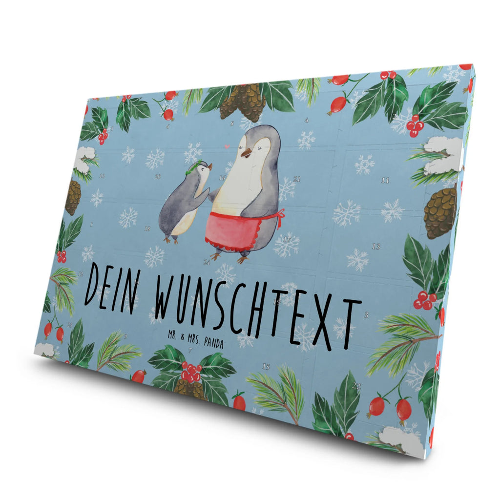 Personalisierter Tee Adventskalender Pinguin mit Kind Personalisierter Tee Adventskalender, Mama, Oma, Opa, Schwester, Papa, Bruder, Muttertag, Vatertag, Familie, Mami, Mutter, Geburststag, Geschenk, Mutti