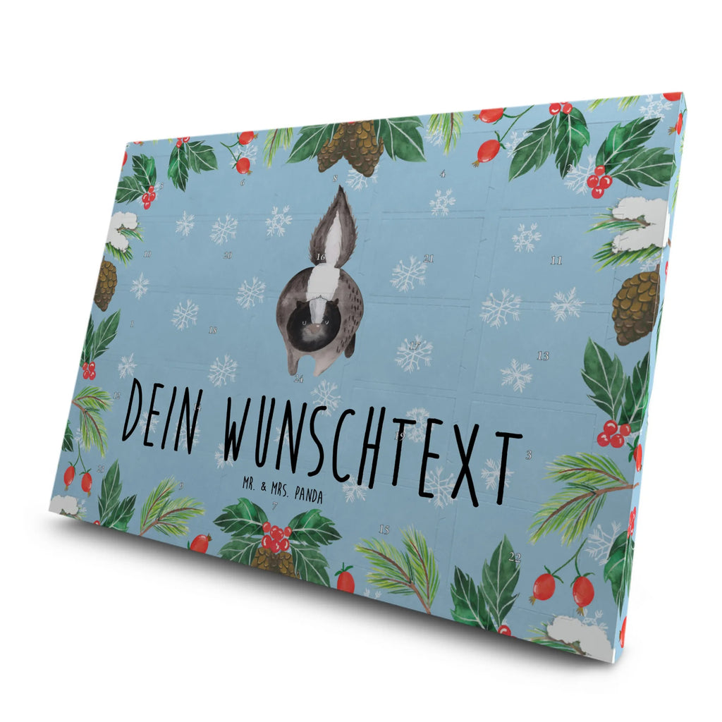 Personalisierter Tee Adventskalender Stinktier Angriff Personalisierter Tee Adventskalender, Skunk, Stinktier, Stinki, Raubtier, wütend, Wildtier, Drohung, Stinker