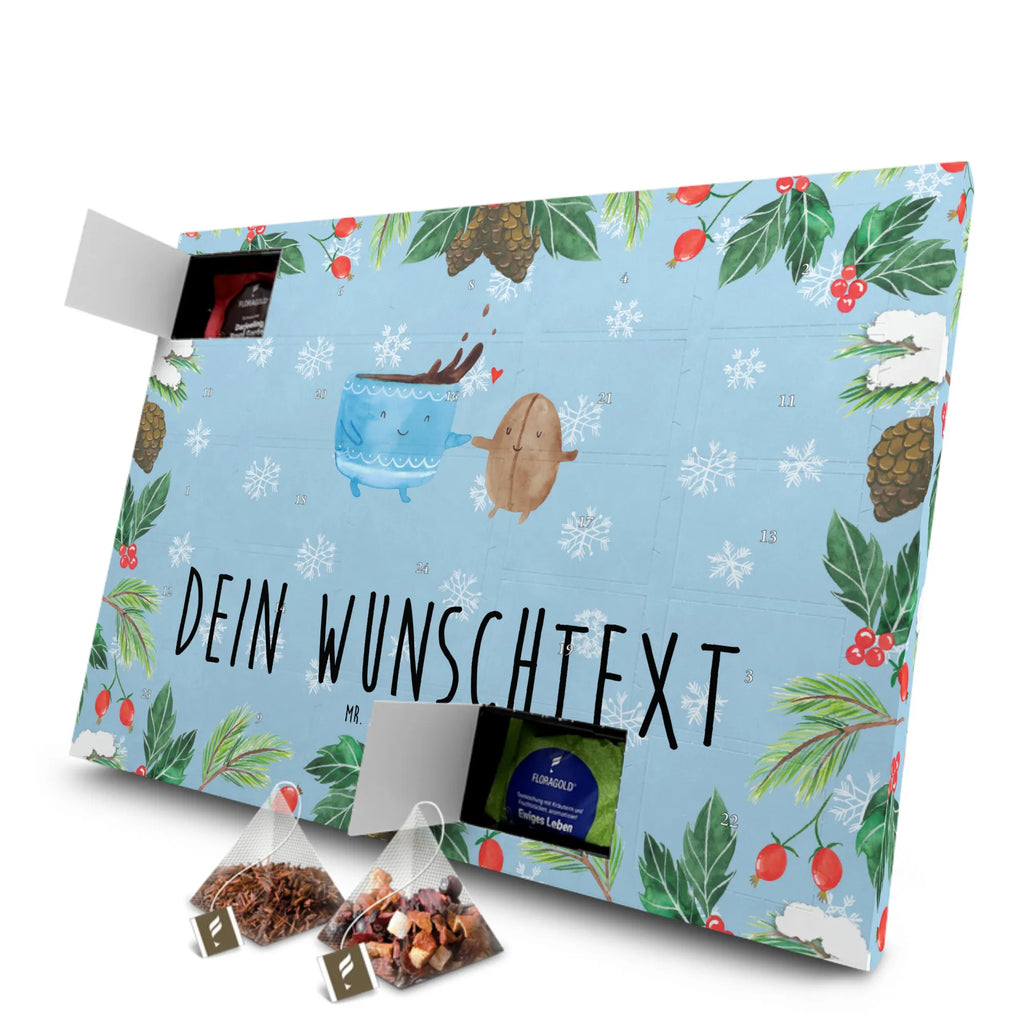 Personalisierter Tee Adventskalender Kaffee Bohne Personalisierter Tee Adventskalender, Tiermotive, Tiere, Gute Laune, Lustige Sprüche, Kaffeebohne, Genuss, Glück, Kaffee, Zufriedenheit