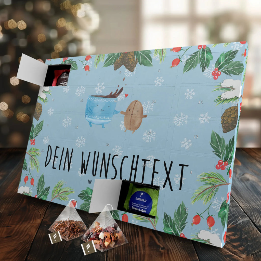Personalisierter Tee Adventskalender Kaffee Bohne Personalisierter Tee Adventskalender, Tiermotive, Tiere, Gute Laune, Lustige Sprüche, Kaffeebohne, Genuss, Glück, Kaffee, Zufriedenheit