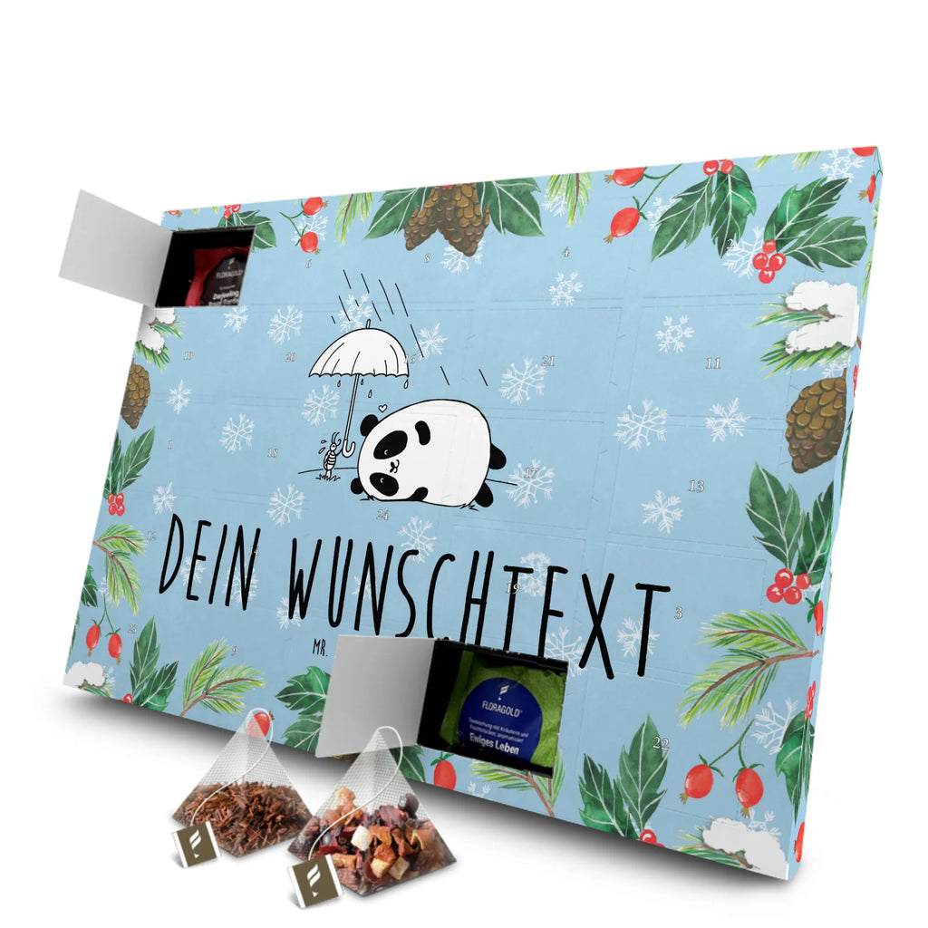 Personalisierter Tee Adventskalender Panda Freundschaft Personalisierter Tee Adventskalender