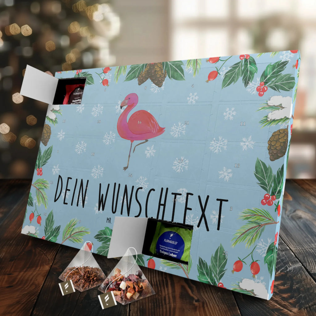 Personalisierter Tee Adventskalender Flamingo Classic Personalisierter Tee Adventskalender, Flamingo, Geschwister, Freundinnen, für Mich, Freundin, Selbstliebe, Einzigartig, Sohn, Stolz, Tochter, Ich, Außenseiter, Spruch