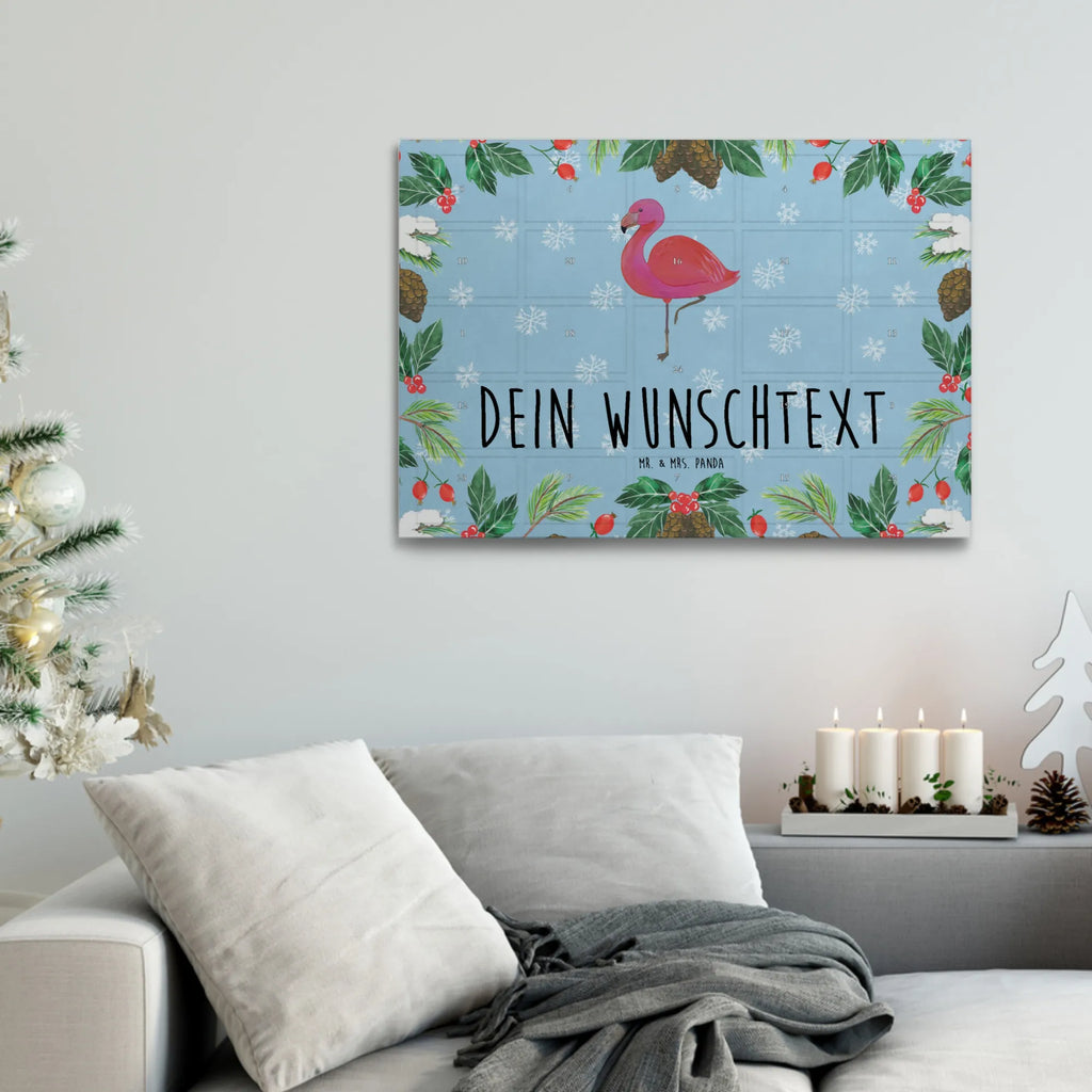 Personalisierter Tee Adventskalender Flamingo Classic Personalisierter Tee Adventskalender, Flamingo, für Mich, Außenseiter, Selbstliebe, Stolz, Einzigartig, Freundin, Sohn, Ich, Spruch, Tochter, Geschwister, Freundinnen