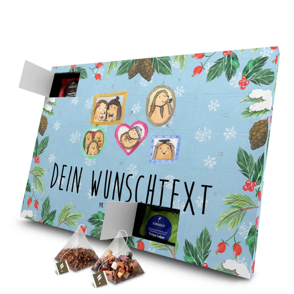 Personalisierter Tee Adventskalender Igel Familie Personalisierter Tee Adventskalender, Mama, Oma, Opa, Schwester, Papa, Bruder, Muttertag, Vatertag, Familie, Igel, Bilder, Glück, Liebe, Zusammenhalt