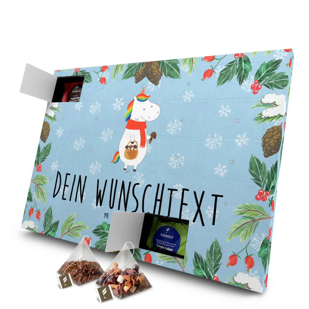 Personalisierter Tee Adventskalender Einhorn Pilz Personalisierter Tee Adventskalender, Einhorn, Einhorn Deko, Einhörner, Unicorn, Liebeskummer, Pilze, Motivation, Spruch, Pilzsammler
