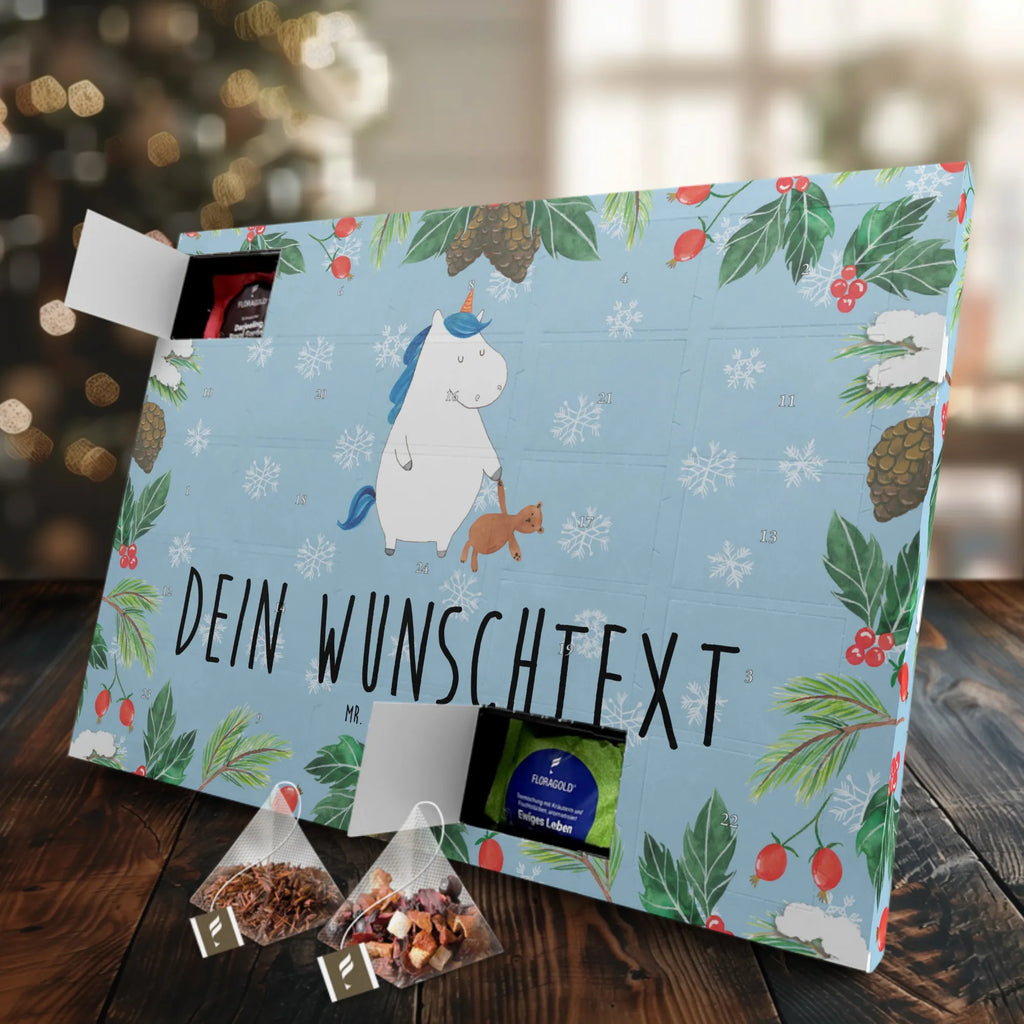 Personalisierter Tee Adventskalender Einhorn Teddy Personalisierter Tee Adventskalender, Einhorn, Einhorn Deko, Einhörner, Unicorn, Freundin, schlafen, Gute Nacht, Single, Bett, Singleleben, Träumen