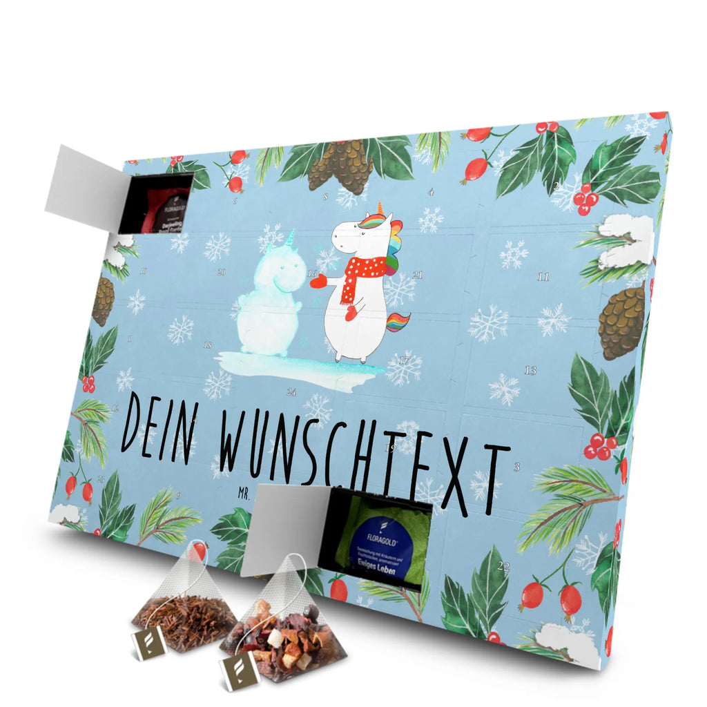 Personalisierter Tee Adventskalender Einhorn Schneemann Personalisierter Tee Adventskalender, Einhorn, Einhorn Deko, Einhörner, Unicorn, Handschuhe, X-Mas, Schneemann, Schnee, kalt, Mütze, Winter, Kuchen, Weihnachten