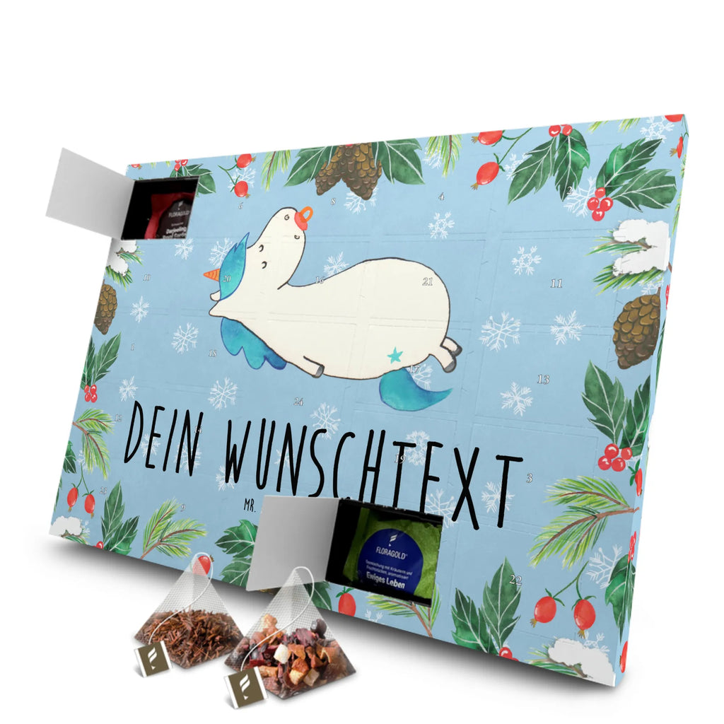 Personalisierter Tee Adventskalender Einhorn Schnuller Personalisierter Tee Adventskalender, Einhorn, Einhorn Deko, Einhörner, Unicorn, Mutter, Geburtstag, Geschenk Geburt, Schnuller, Säugling, Baby, Kleinkind, Geburt, Mama