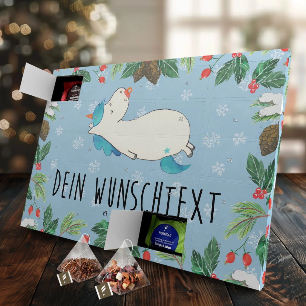 Personalisierter Tee Adventskalender Einhorn Schnuller Personalisierter Tee Adventskalender, Einhorn, Einhorn Deko, Einhörner, Unicorn, Mutter, Geburtstag, Geschenk Geburt, Schnuller, Säugling, Baby, Kleinkind, Geburt, Mama