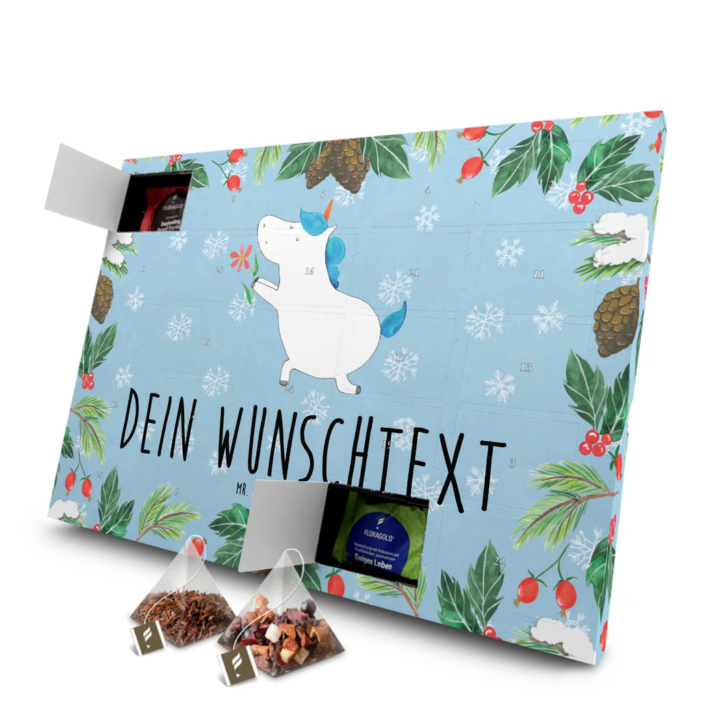 Personalisierter Tee Adventskalender Einhorn Blume Personalisierter Tee Adventskalender, Unicorn, Einhorn, Einhörner, Einhorn Deko, Pärchen, Liebe, Verlobung, Heiratsantrag, Ehepaar, Ehe, Heiraten, Freundin, Liebesbeweis, Antrag, Partner, Freund