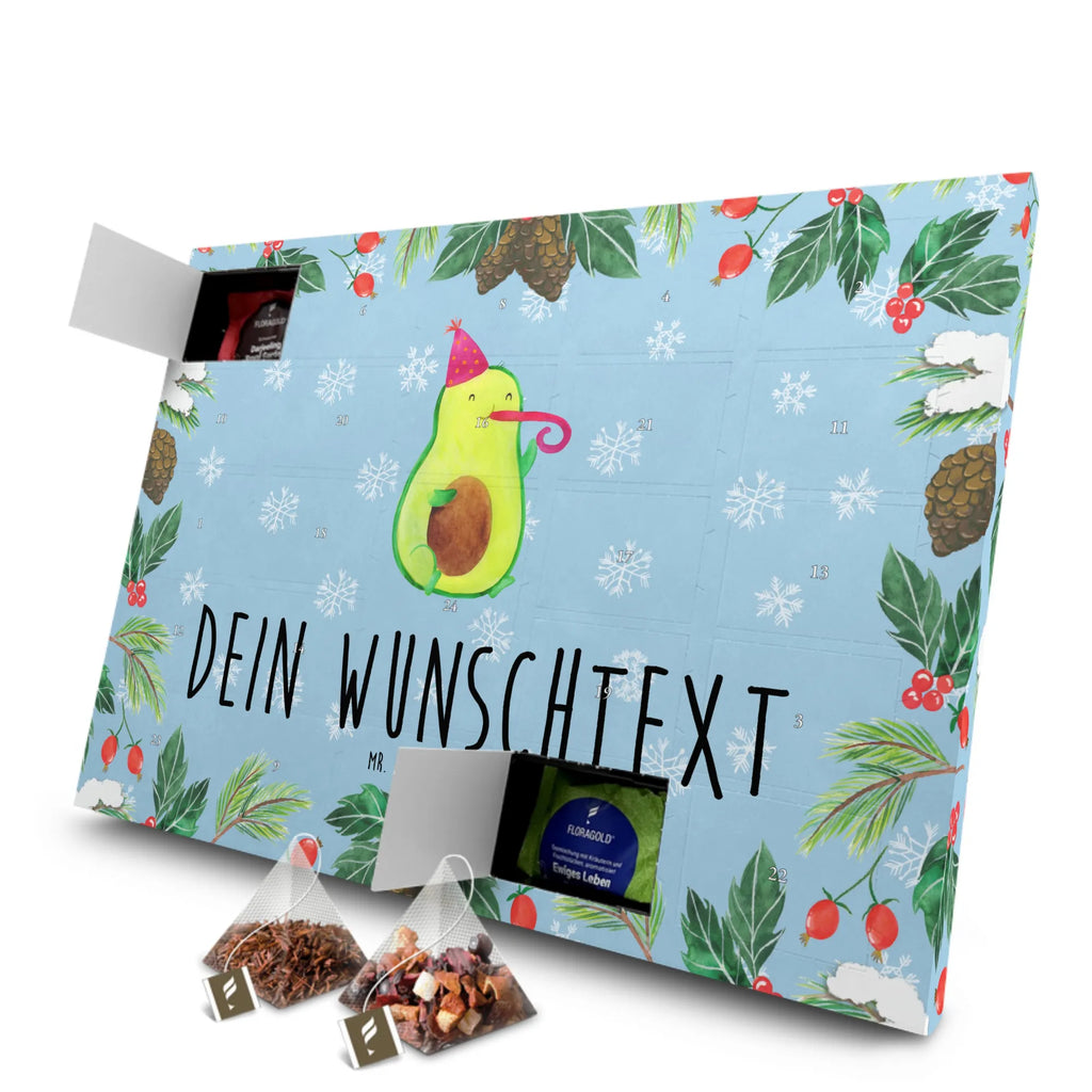 Personalisierter Tee Adventskalender Avocado Feier Personalisierter Tee Adventskalender, Avocado, Gesund, Veggie, Vegan, Gute Laune, Fete, Party, Geburtstag, Feier, Feierlichkeit, Tröte