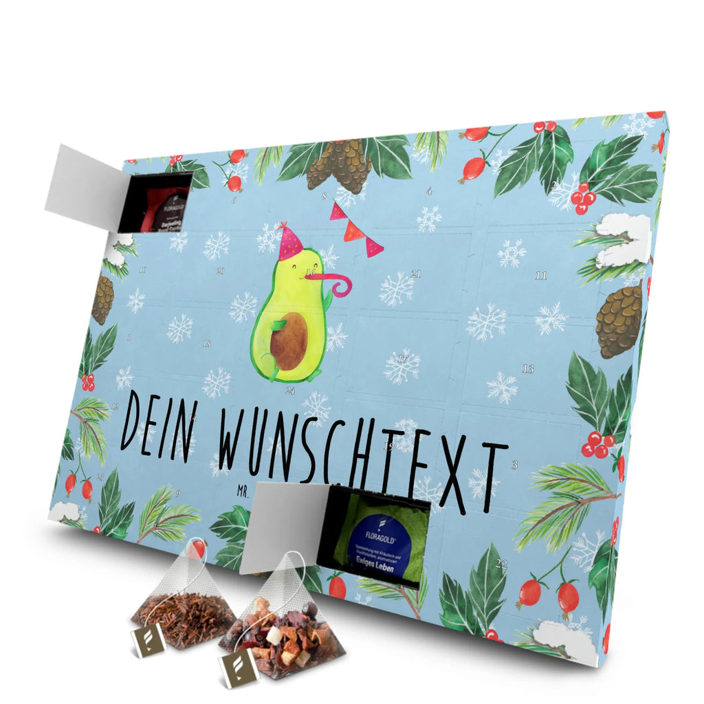 Personalisierter Tee Adventskalender Avocado Party Zeit Personalisierter Tee Adventskalender, Avocado, Gesund, Veggie, Vegan