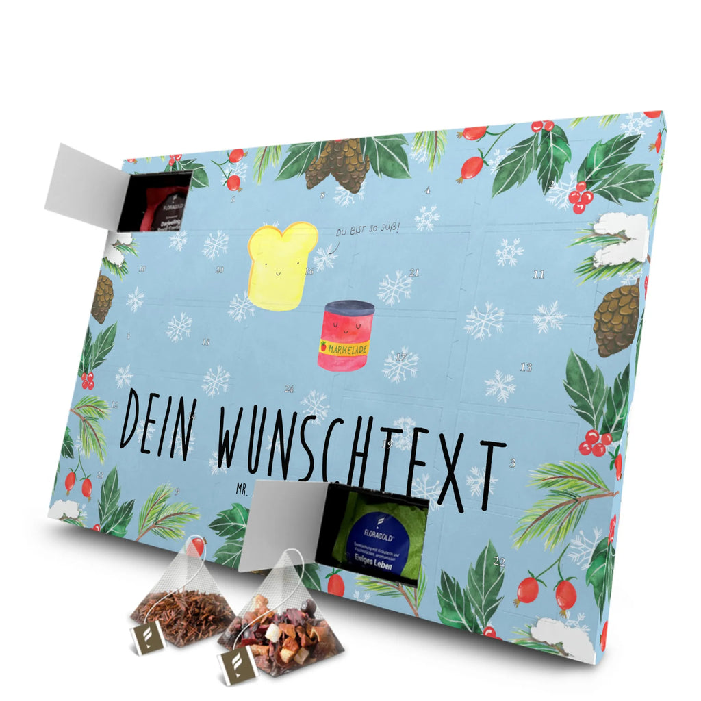 Personalisierter Tee Adventskalender Toast Marmelade Personalisierter Tee Adventskalender, Tiere, Tiermotive, Gute Laune, Lustige Sprüche, Toast, Küche Deko, Dreamteam, Brot, Frühstück Einladung, Küche Spruch, Toastbrot, Marmelade, Süße Postkarte, Süß