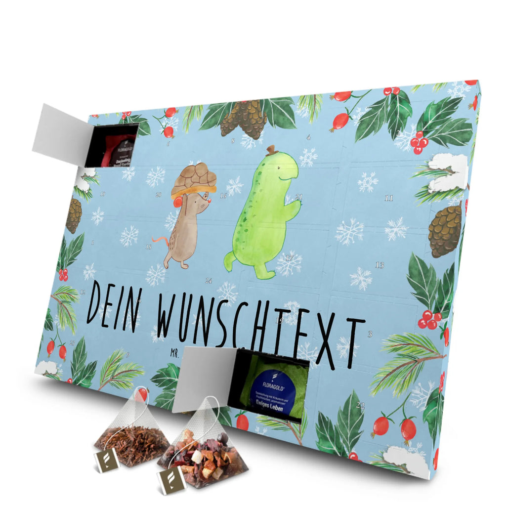 Personalisierter Tee Adventskalender Schildkröte Maus Personalisierter Tee Adventskalender, Schildkröte, Freundinnen, Beste Freundinnen, Freunde, Beste Freunde, Maus