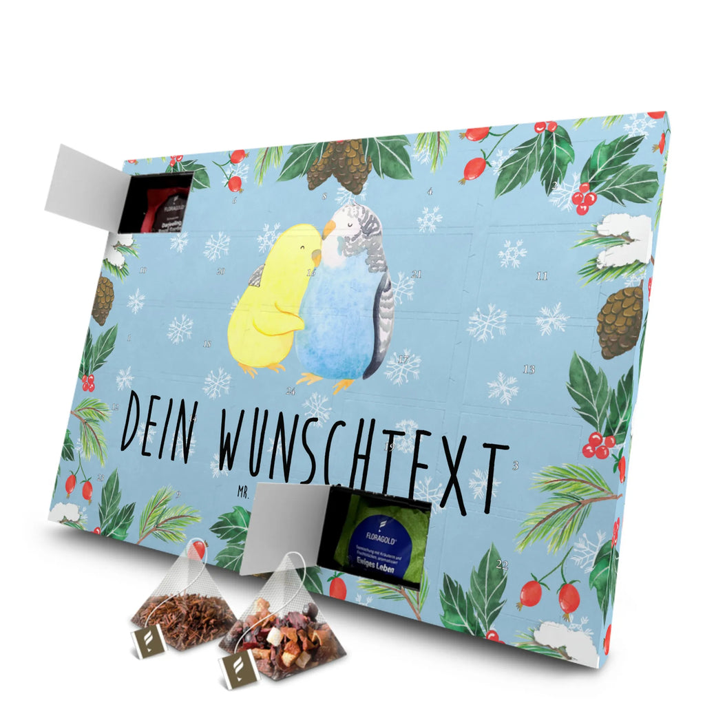 Personalisierter Tee Adventskalender Wellensittich Liebe Personalisierter Tee Adventskalender, Freund, Freundin, Jahrestag, Verlobung, Liebesgeschenk, Ehefrau, Heiratsantrag, Heiraten, Hocheitstag, Ehemann, Partner, Liebe, Vertrauen, Wellensittich, Kuscheln, Nähe, Vögel