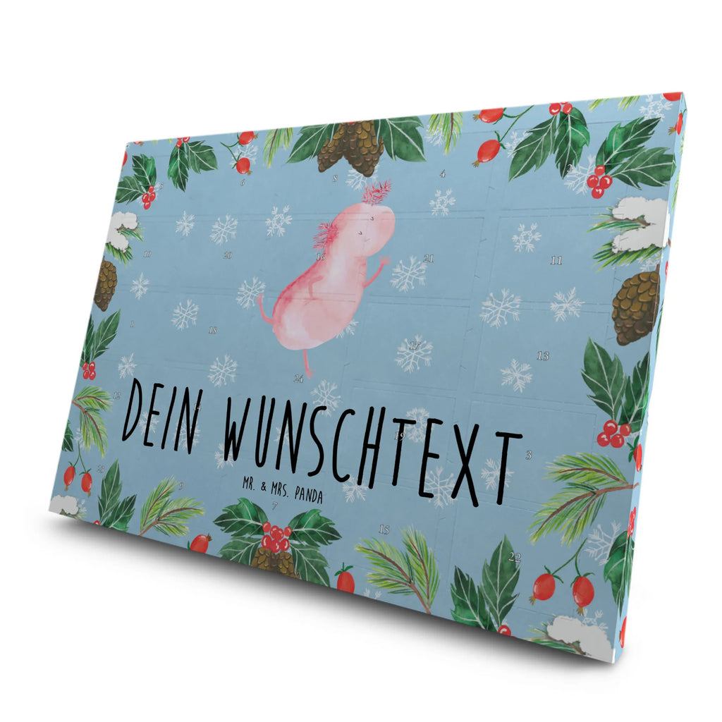 Personalisierter Tee Adventskalender Axolotl Tanzen Personalisierter Tee Adventskalender, Axolotl, Molch, Axolot, Sterne, Freundin, Schwanzlurch, Beste Freundin, Verrückt, Lurche, Lurch, Dachschaden
