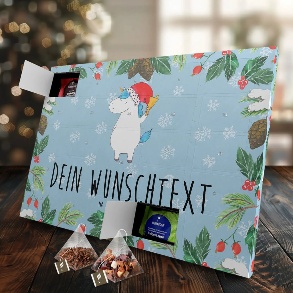 Personalisierter Tee Adventskalender Einhorn Weihnachtsmann Personalisierter Tee Adventskalender, Unicorn, Einhorn, Einhörner, Einhorn Deko, Weihnachten, Schoki, Nikolaus, Feenstaub, Gin, Wunschzettel, Weihnachtsmann, Wunschliste, Schokolade