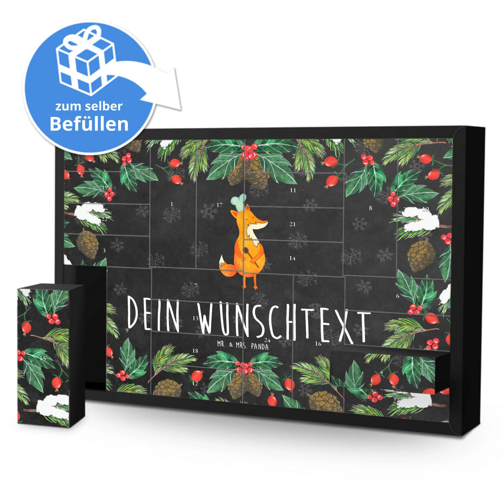 Personalisierter Befüllbarer Adventskalender Fuchs Koch Befüllbarer Adventskalender, Adventskalender Zum Selbst Befüllen, Fuchs, Witzig, Küche Spruch, Party Spruch, Köche, Küche Deko, Füchse, Spruch Lustig, Koch Geschenk, Bäcker