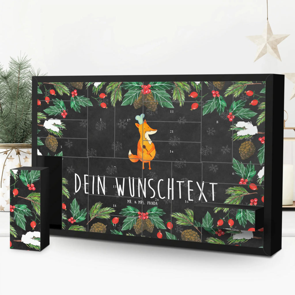 Personalisierter Befüllbarer Adventskalender Fuchs Koch Befüllbarer Adventskalender, Adventskalender Zum Selbst Befüllen, Fuchs, Witzig, Spruch Lustig, Koch Geschenk, Küche Deko, Köche, Bäcker, Party Spruch, Füchse, Küche Spruch