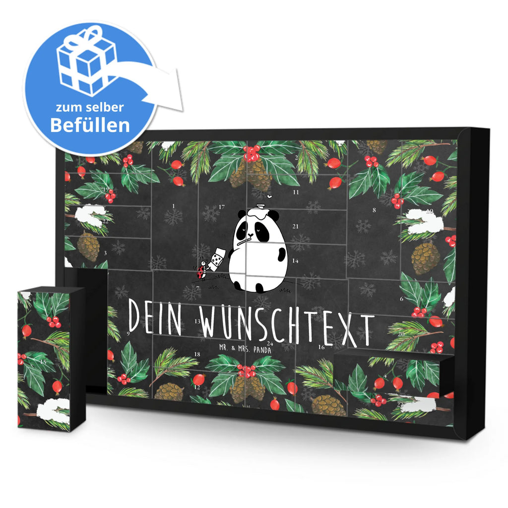 Personalisierter Befüllbarer Adventskalender Panda Gute Besserung Adventskalender Zum Selbst Befüllen, Befüllbarer Adventskalender