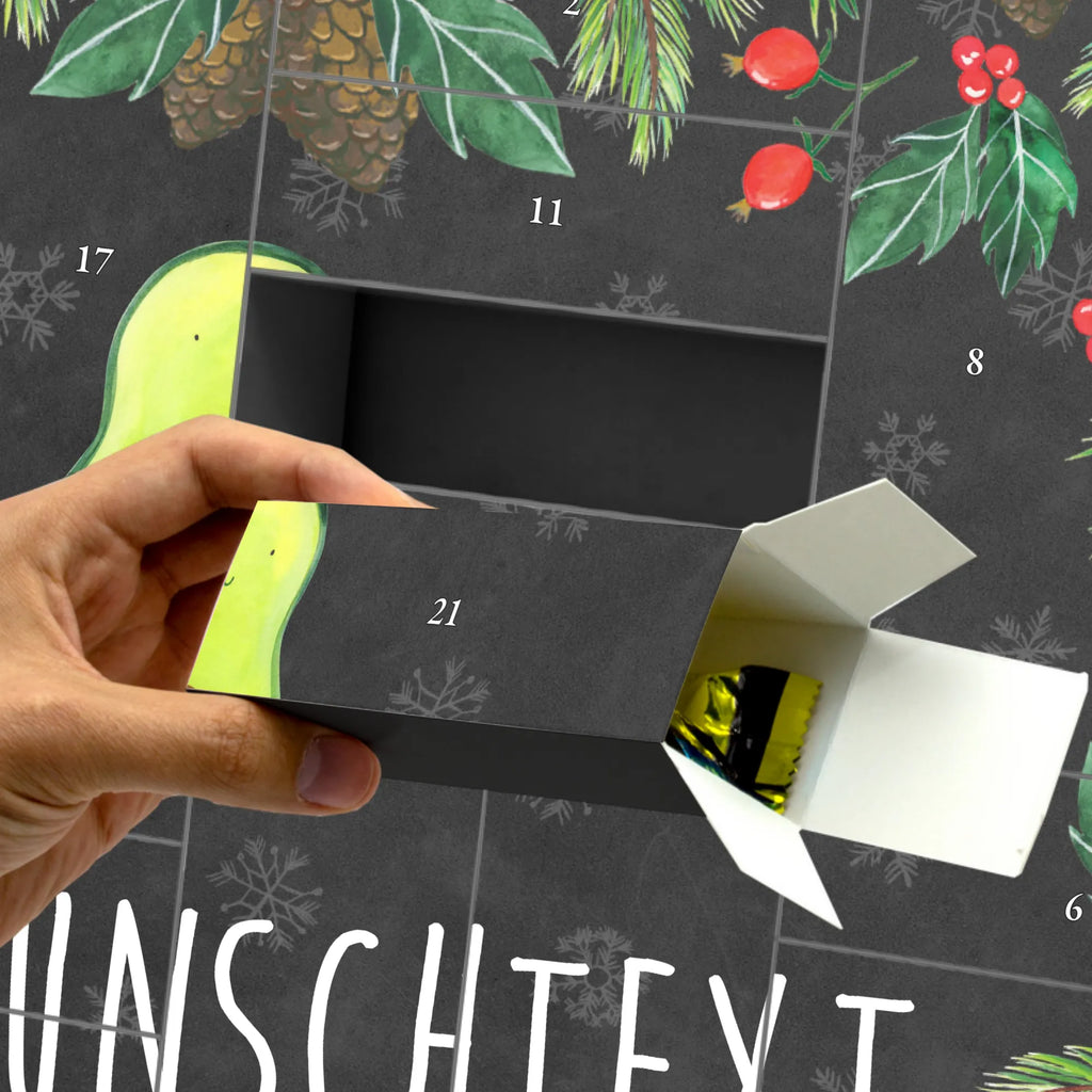 Personalisierter Befüllbarer Adventskalender Avocado Kern Adventskalender Zum Selbst Befüllen, Befüllbarer Adventskalender, Vegan, Gesund, Avocado, Veggie, Avocadokern, Pflanze, Spruch Leben, Avokado, Kern