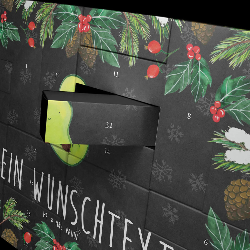 Personalisierter Befüllbarer Adventskalender Avocado Kern Adventskalender Zum Selbst Befüllen, Befüllbarer Adventskalender, Vegan, Gesund, Avocado, Veggie, Avocadokern, Pflanze, Spruch Leben, Avokado, Kern