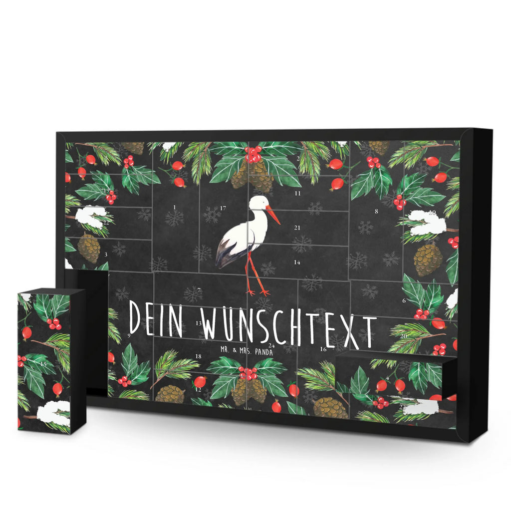 Personalisierter Befüllbarer Adventskalender Storch Adventskalender Zum Selbst Befüllen, Befüllbarer Adventskalender, Tiermotive, Tiere, Gute Laune, Lustige Sprüche, Storch, Geburt, Babybauch, Schwangerschaft, Mütter, Mutter, Mutter Werden, Störche, Baby, Schwanger