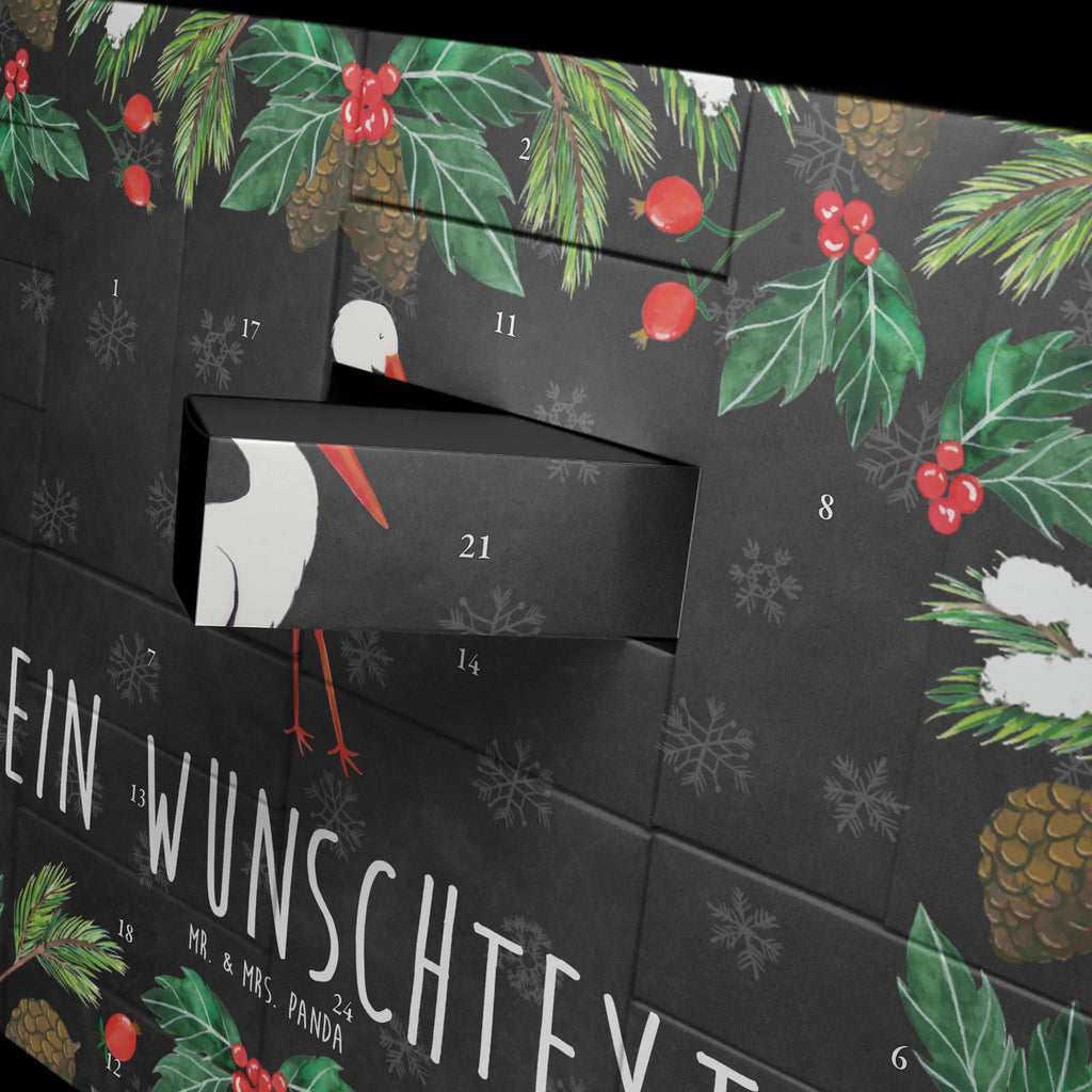 Personalisierter Befüllbarer Adventskalender Storch Adventskalender Zum Selbst Befüllen, Befüllbarer Adventskalender, Tiermotive, Tiere, Gute Laune, Lustige Sprüche, Storch, Geburt, Babybauch, Schwangerschaft, Mütter, Mutter, Mutter Werden, Störche, Baby, Schwanger