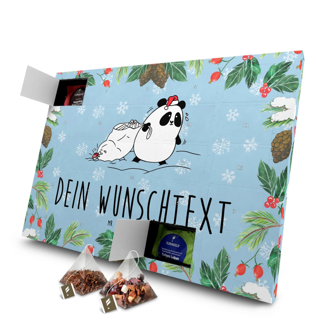  Panda Boże Narodzenie Personalisierter Tee Adventskalender
