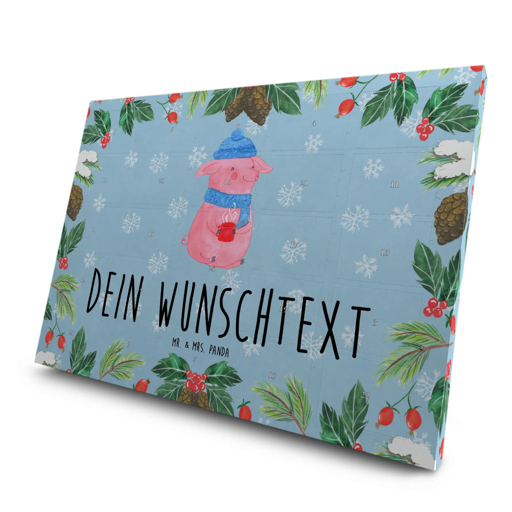 Personalisierter Tee Adventskalender Schweinchen Glühwein Personalisierter Tee Adventskalender, Advent, Heiligabend, Winter, Wintermotiv, Weihnachten, Weihnachtsdeko, Nikolaus, Spruch, Weihnachtsmarkt, Betrunken, Glühwein