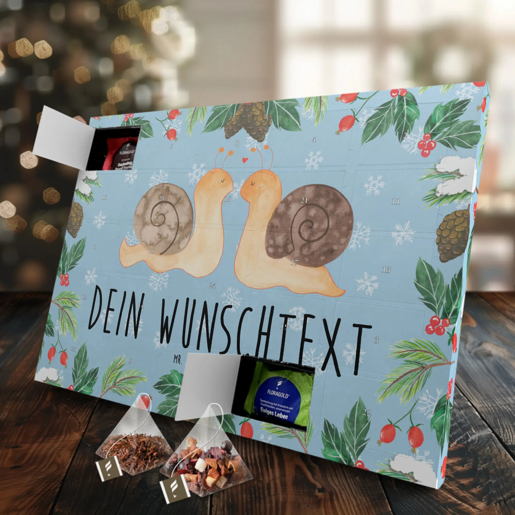 Personalisierter Tee Adventskalender Schnecken Liebe Personalisierter Tee Adventskalender, Freund, Freundin, Jahrestag, Verlobung, Liebesgeschenk, Ehefrau, Heiratsantrag, Heiraten, Hocheitstag, Ehemann, Partner, Liebe