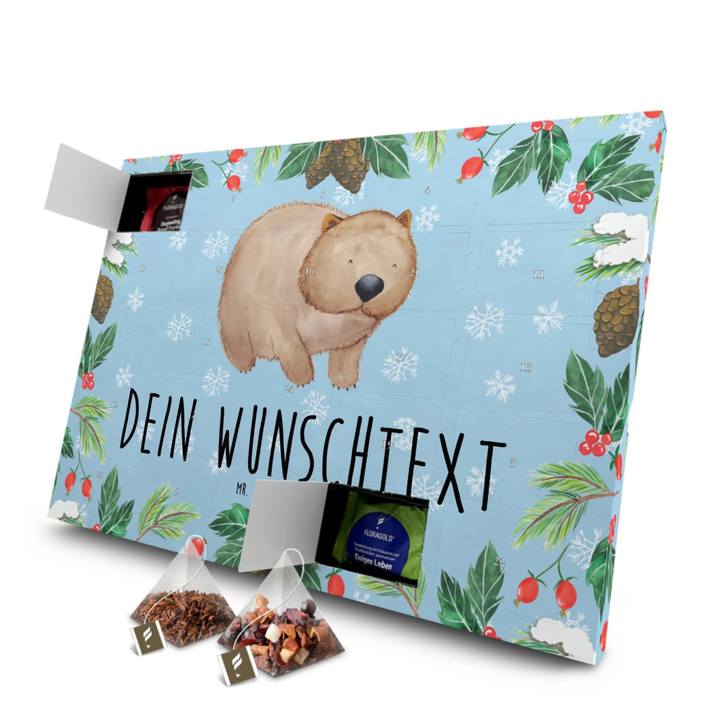 Personalisierter Tee Adventskalender Wombat Personalisierter Tee Adventskalender, Tiere, Tiermotive, Gute Laune, Lustige Sprüche, Australien, Das Leben Ist schön, Wombat, Motivation, Spruch