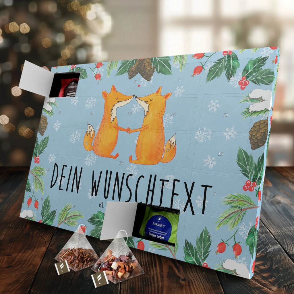 Personalisierter Tee Adventskalender Füchse Liebe Personalisierter Tee Adventskalender, Fuchs, Ehemann, Füchse, Freund, Ehe, Partner, Verlobte, Liebe, Ehefrau, Liebespaar, Fox, Paar, Freundin, Liebesbeweis