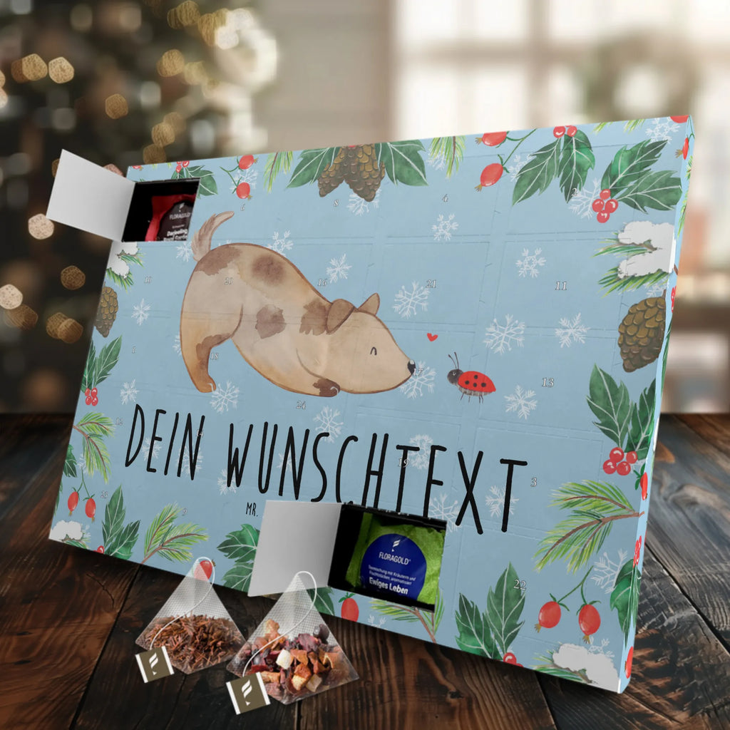 Personalisierter Tee Adventskalender Hund Marienkäfer Personalisierter Tee Adventskalender, Hunderasse, Hundebesitzer, Sprüche, Tierliebhaber, Hundemotiv, Haustier, Hund, Marienkäfer, Mischling, Hunde, Hundespruch, Mischlinghund
