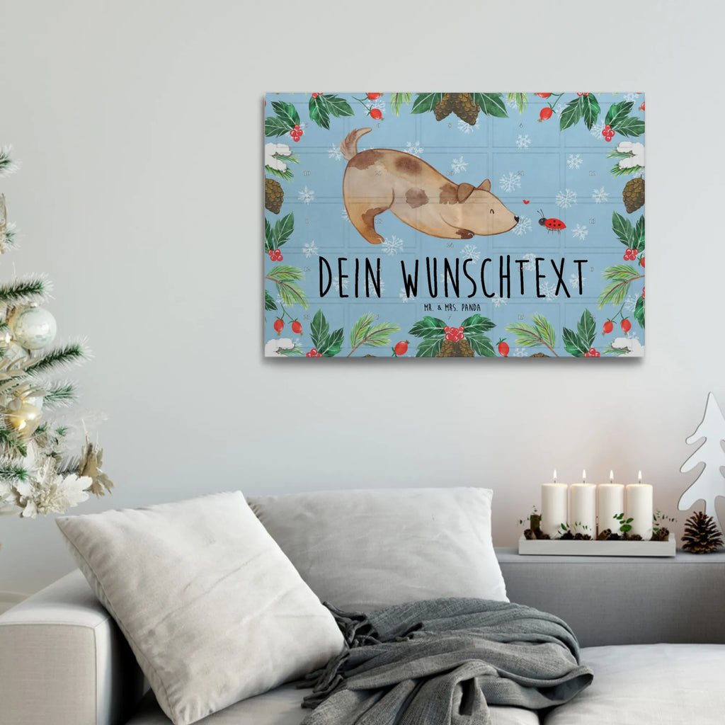 Personalisierter Tee Adventskalender Hund Marienkäfer Personalisierter Tee Adventskalender, Hunderasse, Hundebesitzer, Sprüche, Tierliebhaber, Hundemotiv, Haustier, Hund, Marienkäfer, Mischling, Hunde, Hundespruch, Mischlinghund