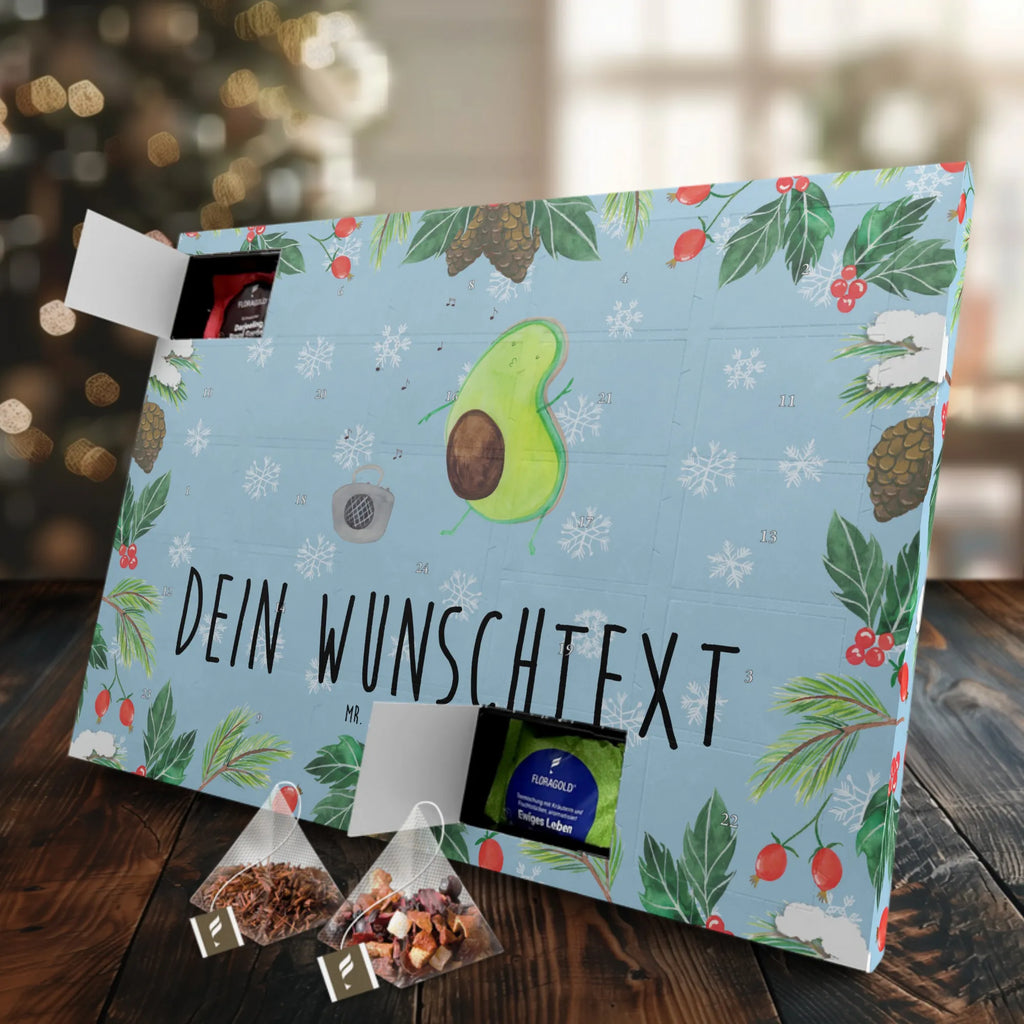 Personalisierter Tee Adventskalender Avocado Tanzen Personalisierter Tee Adventskalender, Avocado, Gesund, Veggie, Vegan