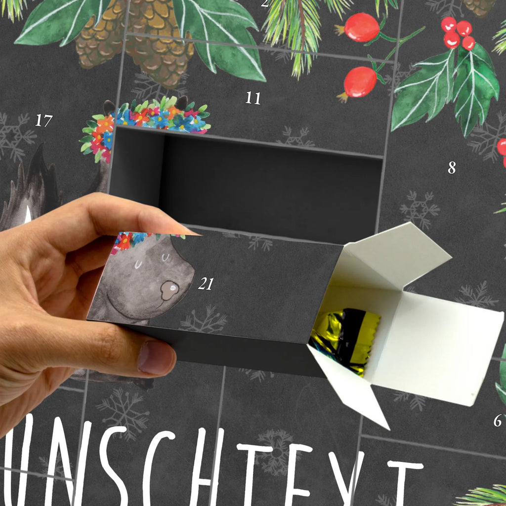 Personalisierter Befüllbarer Adventskalender Stinktier Mädchen Adventskalender Zum Selbst Befüllen, Befüllbarer Adventskalender, Skunk, Stinktier, Namaste, Stinker, Stinki, Raubtier, Wildtier, Yoga