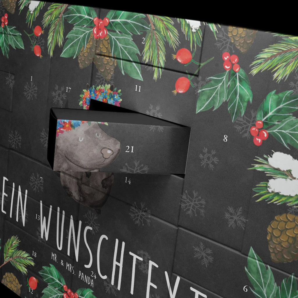 Personalisierter Befüllbarer Adventskalender Stinktier Mädchen Adventskalender Zum Selbst Befüllen, Befüllbarer Adventskalender, Skunk, Stinktier, Namaste, Stinker, Stinki, Raubtier, Wildtier, Yoga