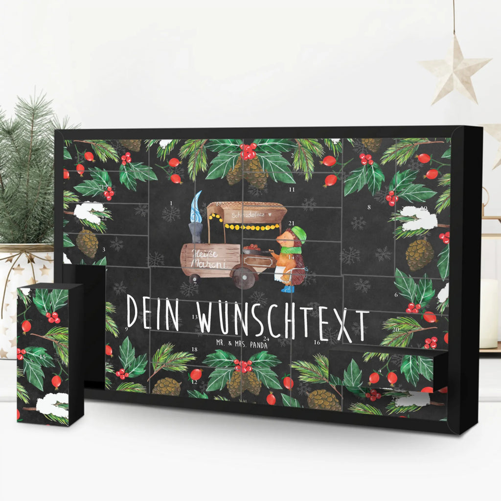 Personalisierter Befüllbarer Adventskalender Igel Maronen Adventskalender Zum Selbst Befüllen, Befüllbarer Adventskalender, Advent, Winter, Heiligabend, Wintermotiv, Nikolaus, Weihnachten, Weihnachtsdeko, Kastanien, Maronen, Weihnachtsmarkt, Duft