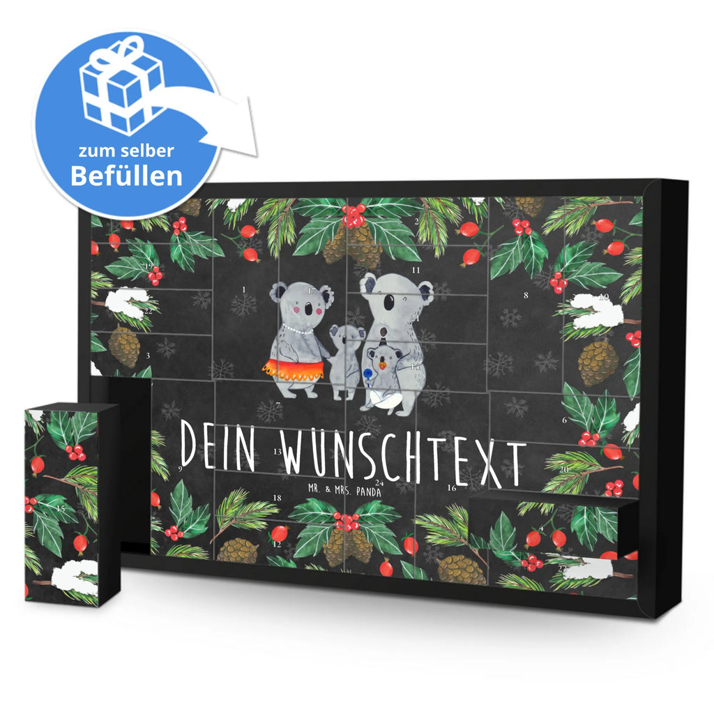 Personalisierter Befüllbarer Adventskalender Koala Familie Befüllbarer Adventskalender, Adventskalender Zum Selbst Befüllen, Vatertag, Familie, Mama, Opa, Oma, Bruder, Schwester, Papa, Muttertag, Kinder, Koalas, Familienleben, Geschwister, Koala, Family