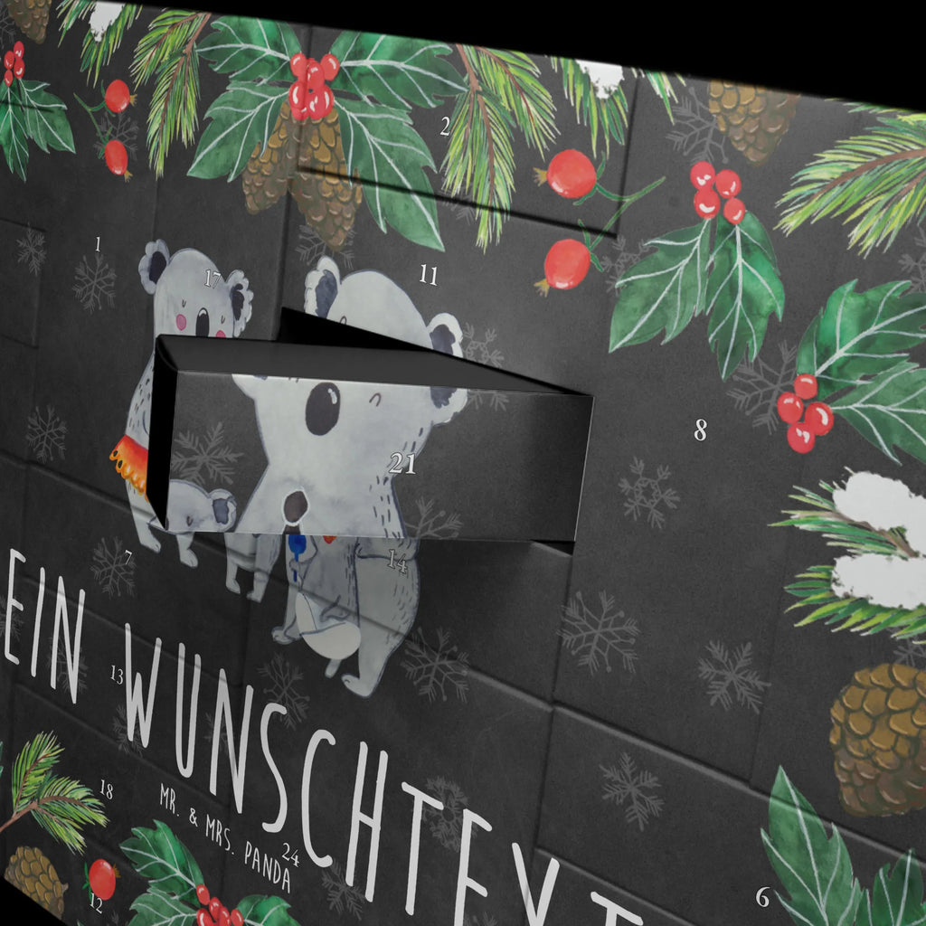 Personalisierter Befüllbarer Adventskalender Koala Familie Befüllbarer Adventskalender, Adventskalender Zum Selbst Befüllen, Mama, Oma, Opa, Schwester, Papa, Bruder, Muttertag, Vatertag, Familie, Koalas, Family, Geschwister, Kinder, Koala, Familienleben
