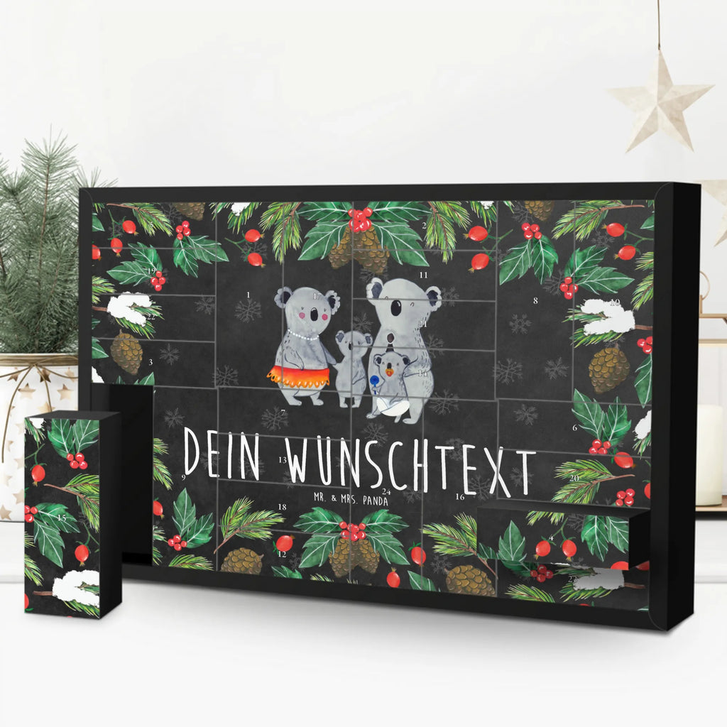 Personalisierter Befüllbarer Adventskalender Koala Familie Befüllbarer Adventskalender, Adventskalender Zum Selbst Befüllen, Vatertag, Familie, Mama, Opa, Oma, Bruder, Schwester, Papa, Muttertag, Kinder, Koalas, Familienleben, Geschwister, Koala, Family