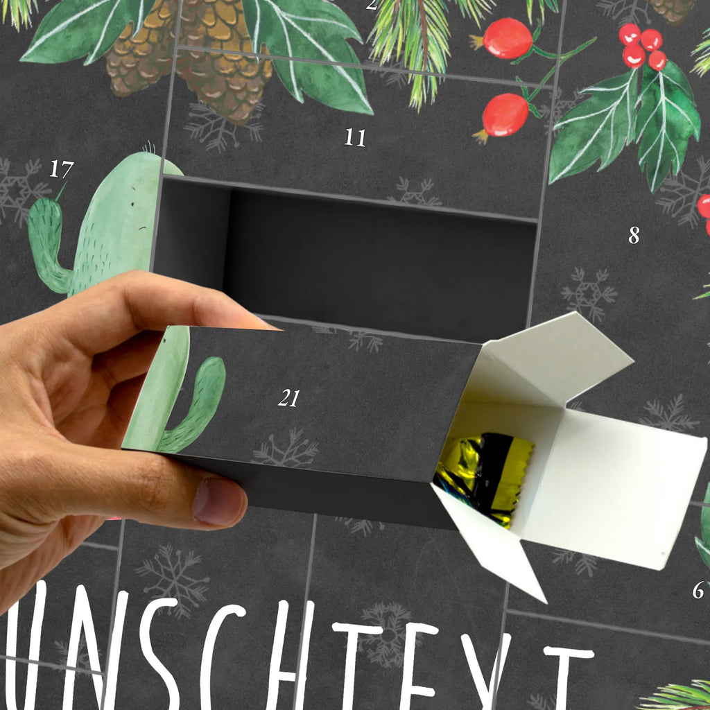 Personalisierter Befüllbarer Adventskalender Kaktus Wut Befüllbarer Adventskalender, Adventskalender Zum Selbst Befüllen, Kakteen, Kaktus, Chefin, Kollege, Büroalltag, Schule, Büro, wütend, ärgern, Kollegin