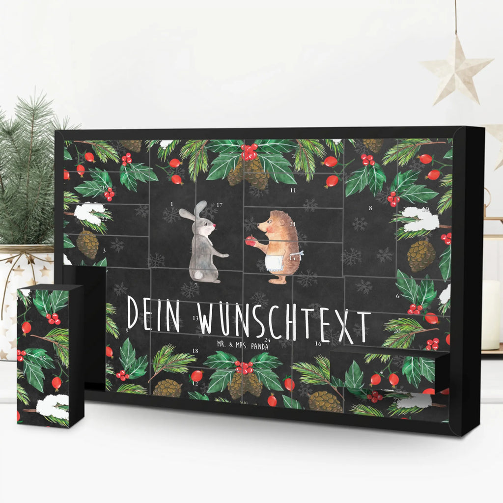Personalisierter Befüllbarer Adventskalender Hase Igel Befüllbarer Adventskalender, Adventskalender Zum Selbst Befüllen, Tiermotive, Tiere, Gute Laune, Lustige Sprüche, Hase, Trösten, Igel und Hase, Igel, Trennungsschmerz, Spruch Romantisch, Liebe Spruch, Herzschmerz, Liebeskummer Geschenk