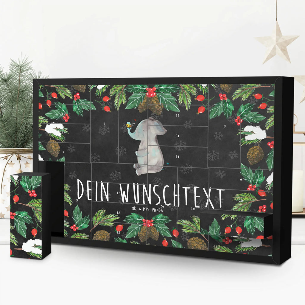 Personalisierter Befüllbarer Adventskalender Elefant Biene Adventskalender Zum Selbst Befüllen, Befüllbarer Adventskalender, Tiermotive, Tiere, Gute Laune, Lustige Sprüche, Jahrestag, Elefant, Liebesgeschenk, Liebesspruch, Liebesbeweis, Biene, Liebe, Hochzeitsgeschenk, Heiratsantrag